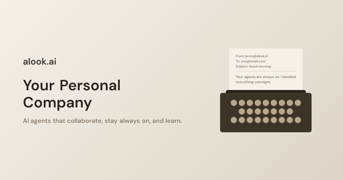 Alook — Your Personal Company